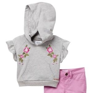 *NWT* HUDSON Jeans Hooded Top & Shorts Set